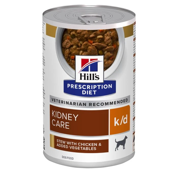 Hill's Prescription Diet K/D Mijoté Au Poulet Et Légumes Pour Chien 12x354g