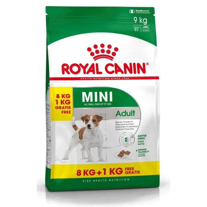 Royal Canin Mini Adult Pour Chien 8kg + 1kg Gratuit