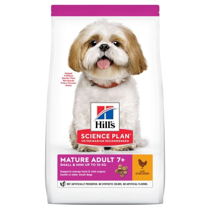 Hill's Science Plan Mature Adult Small & Mini Croquettes Pour Petit Chien Sénior Au Poulet