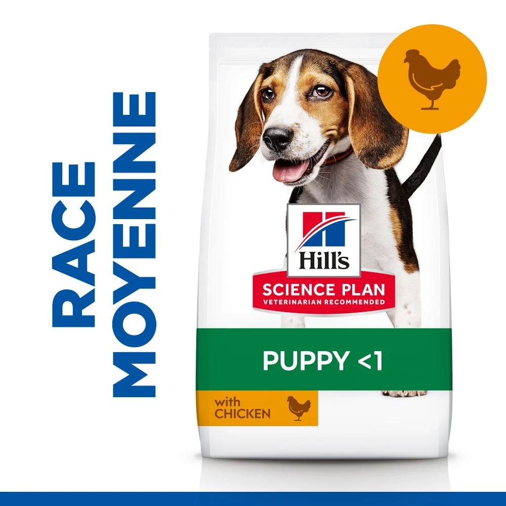 Hill's Science Plan Puppy Croquettes Et Boîtes Pour Chiot Medium Au Poulet – Image 5