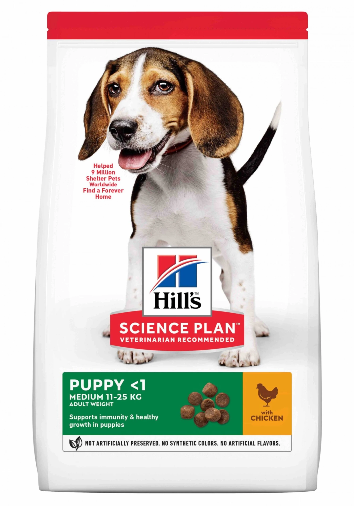 Hill's Science Plan Puppy Croquettes Et Boîtes Pour Chiot Medium Au Poulet – Image 2
