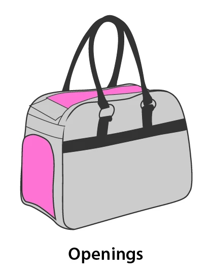 Flamingo Sac De Transport Cilou 2 - Gris 44x23x32cm – Image 3