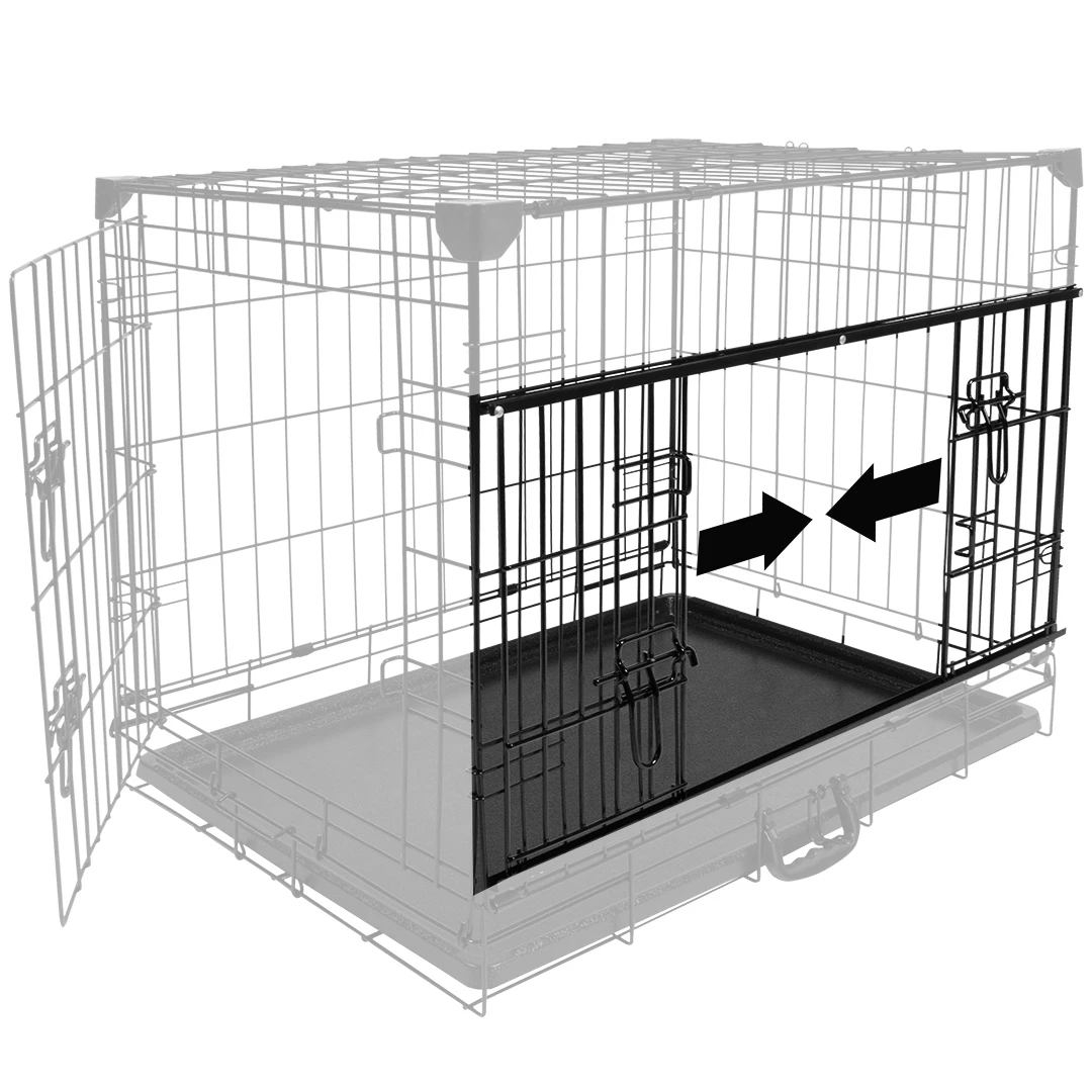 Cage Fer Ninja Edition Avec Porte Coulissante 107x71x79 Cm Noir – Image 2