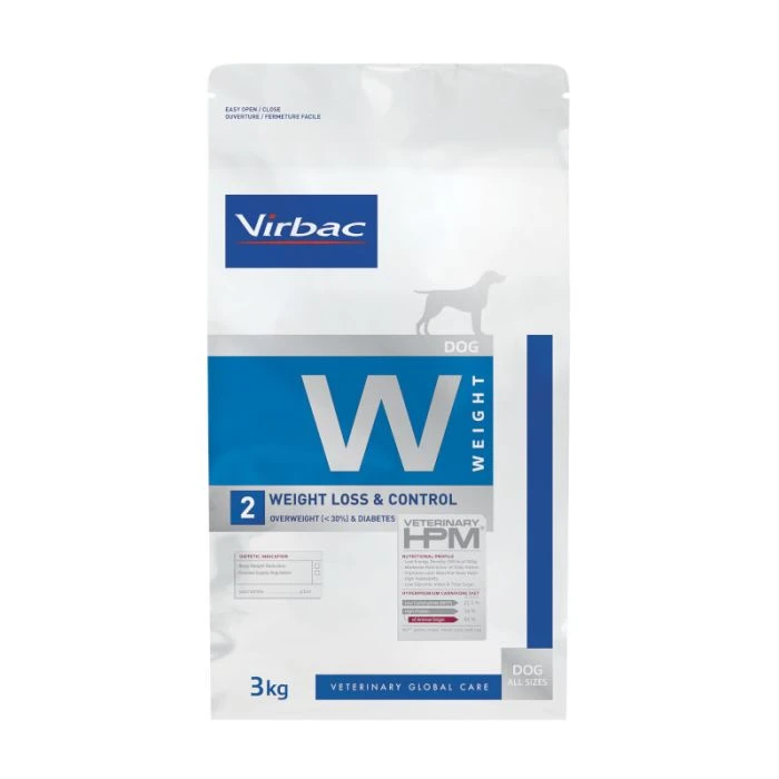 Virbac HPM W2 Weight & Control Chien 3Kg