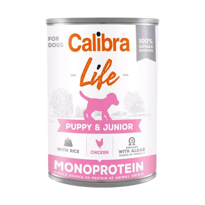 CALIBRA LIFE CHIOT JUNIOR AU RIZ - 6X400G