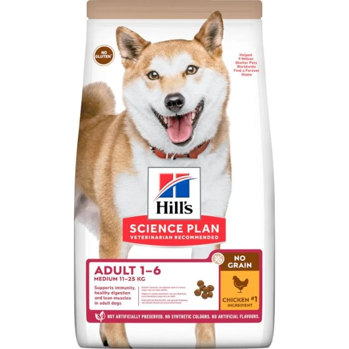 Hill's SP Chien Adulte No Grain 2,5Kg Poulet