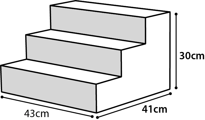 Flamingo Marchepied Pour Chien Easy Step Gris 41x43x30cm – Image 2