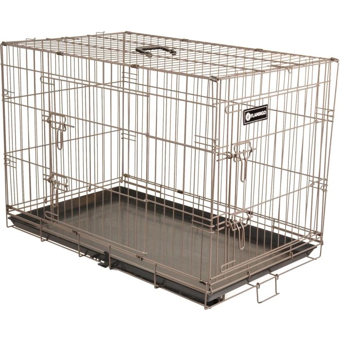 Flamingo Cage Pour Chien Ebo Taupe XXL 76x124x83cm